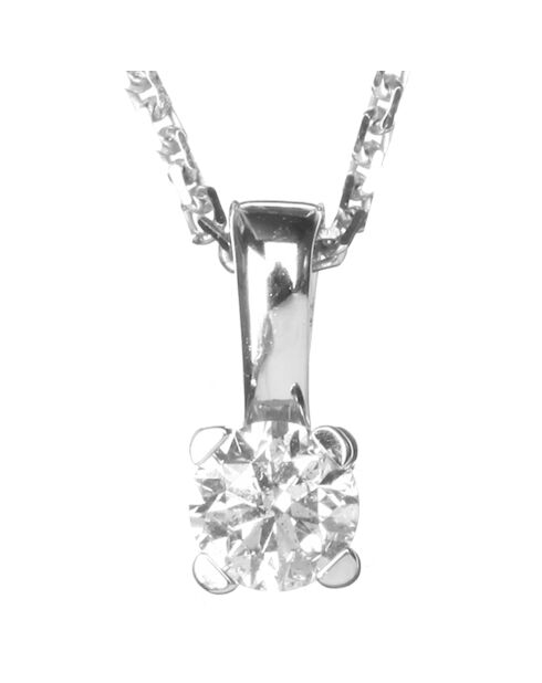 Pendentif Mon Diamant 0.15 ct or blanc