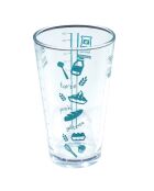 2 verres doseurs coloris aléatoire - 500ml