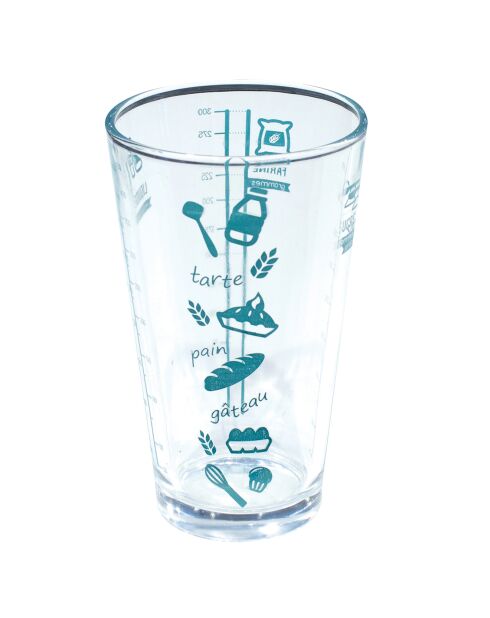 2 verres doseurs coloris aléatoire - 500ml