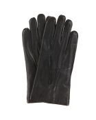 Gants en Cuir d'Agneau doublure Laine noirs