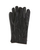 Gants en Cuir d'Agneau doublure Laine noirs