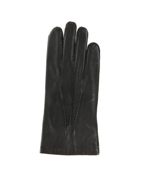 Gants en Cuir d'Agneau doublure Laine noirs