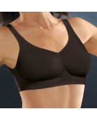 Schwarzer mittelgroßer Kompressions-BH