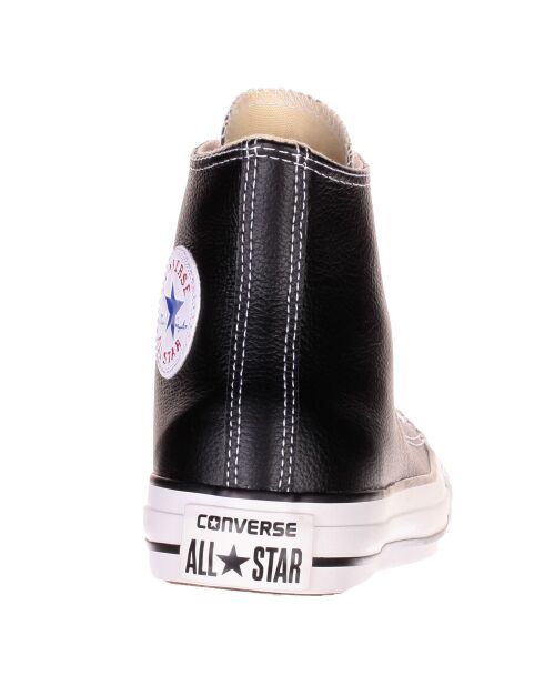 Baskets montantes Lea en cuir noires