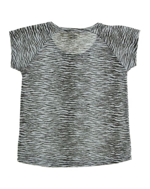 T-Shirt Tutue zèbre gris foncé