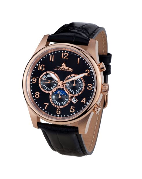 Montre automatique Homme en Cuir Athen noire