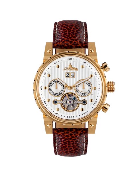 Montre automatique Homme en Cuir Newport marron