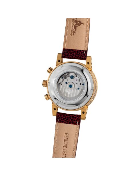 Montre automatique Homme en Cuir Newport marron