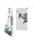 2 Torchons Fish multicolore - 70x50 cm