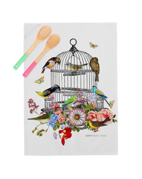 2 Torchons Hanging gard multicolore - 70x50 cm