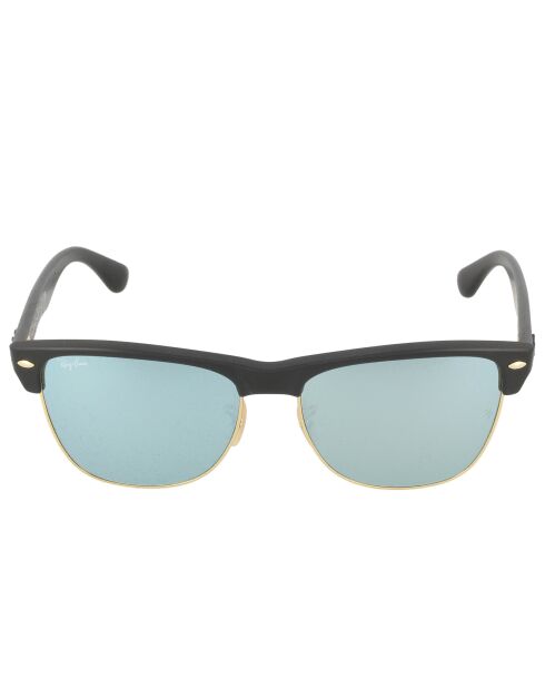 Clubmaster Schwarze Hochglanz-Sonnenbrille, gemischt