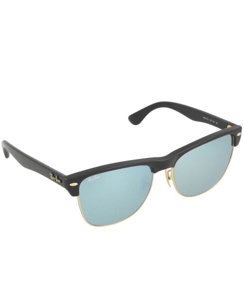 Clubmaster Schwarze Hochglanz-Sonnenbrille, gemischt