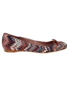 Ballerines en toile marron