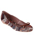 Ballerines en toile marron