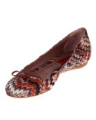 Ballerines en toile marron