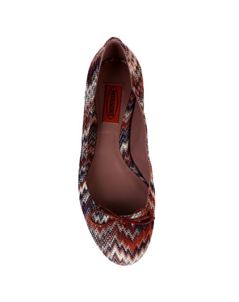 Ballerines en toile marron