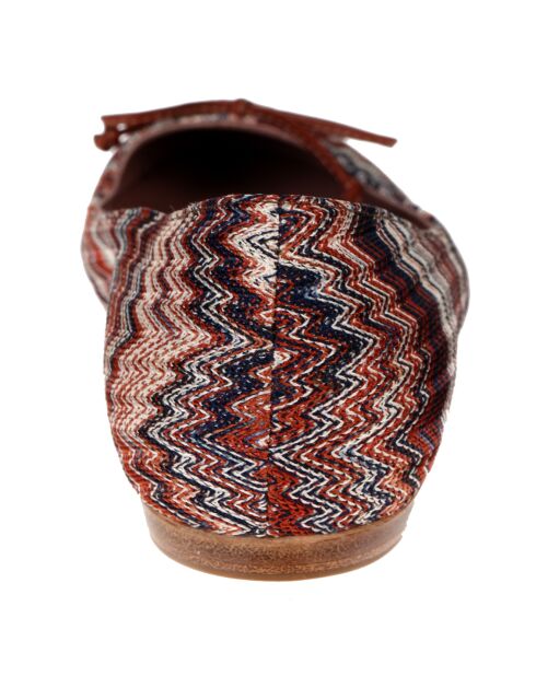 Ballerines en toile marron