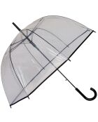 Parapluie Tisa transparent/noir