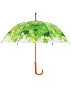 Parapluie Feuilles transparent/vert