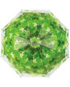 Parapluie Feuilles transparent/vert
