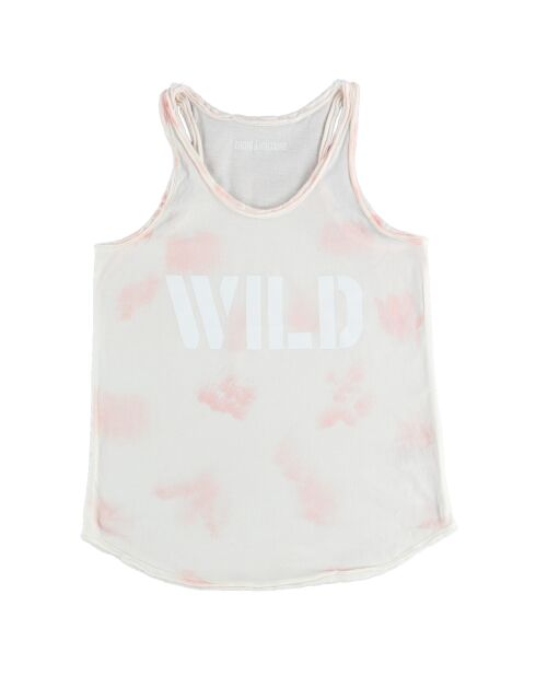 Tanktop aus gewaschener rosafarbener Baumwolle