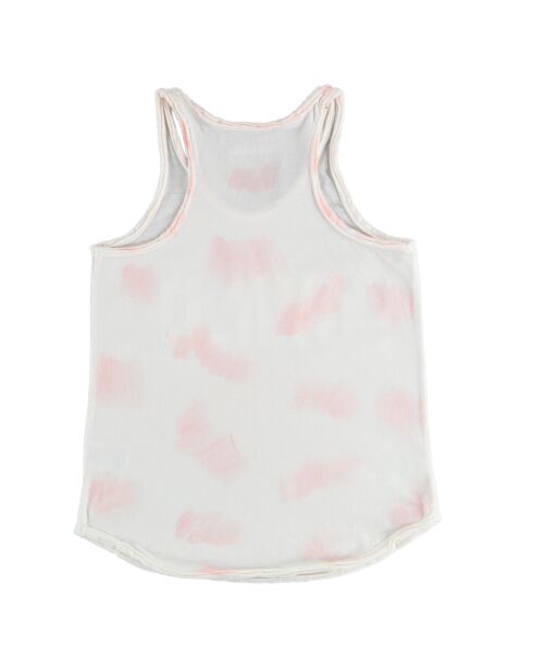 Débardeur en coton rose délavé