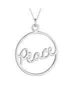 Collier Peace in the Air argenté