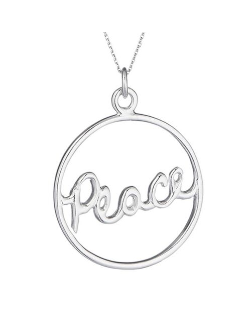 Collier Peace in the Air argenté