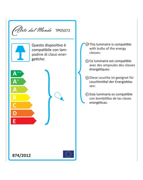 Lampe de chevet Tiffany Cube Kandinsky - 15x15x15 cm