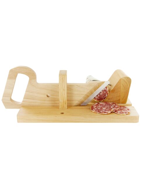 Trancheuse à charcuterie bois - 29x16.5x12 cm