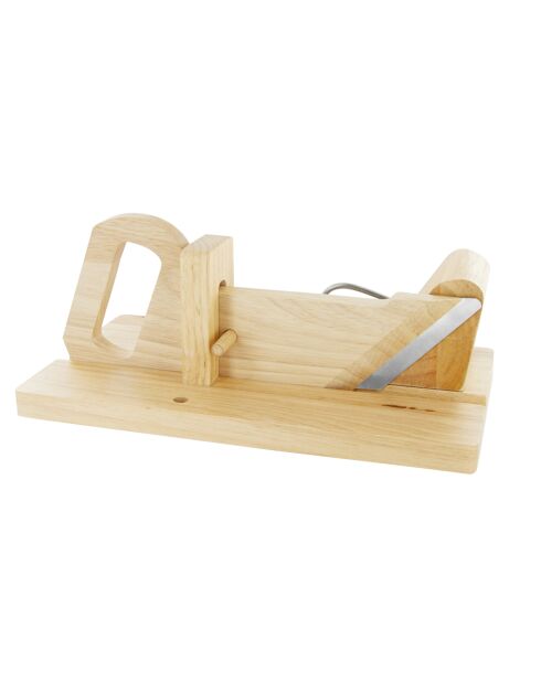 Trancheuse à charcuterie bois - 29x16.5x12 cm