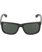 Justin zwarte unisex zonnebril