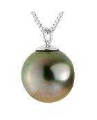 Collier Melissa Or Blanc Perle de Tahiti noire