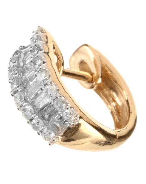Orecchini Rands Baguettes in oro giallo 0,65 ct con diamanti