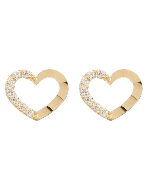 Pendientes Only You en oro amarillo