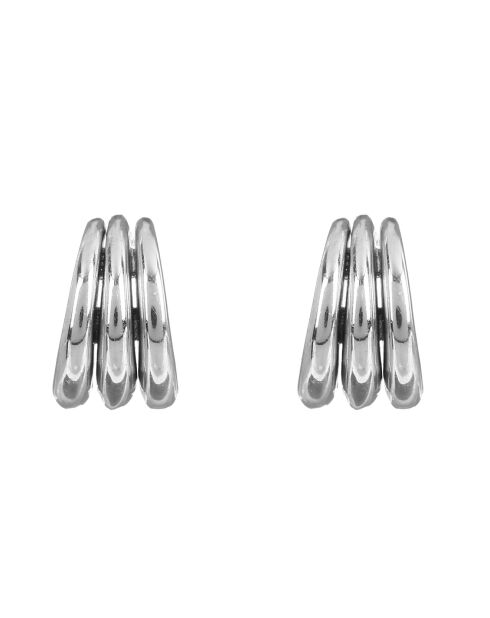 Boucles d'oreilles Trianon or blanc