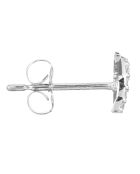 Boucles d'oreilles Croisillons or blanc