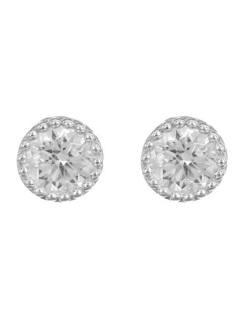 Boucles d'oreilles Grands Ronds or blanc