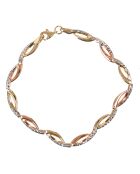 Bracelet Donatella or tricolore