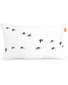 2 housses de coussin Trip blanches & noires - 50x50/50x30 cm
