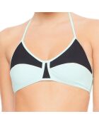 Haut de maillot Rose menthe/noir