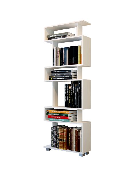 Librería Blok blanca - 60x20x160 cm