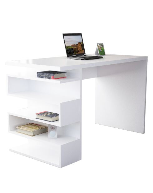 Bureau Snake blanc - 120x60x75 cm