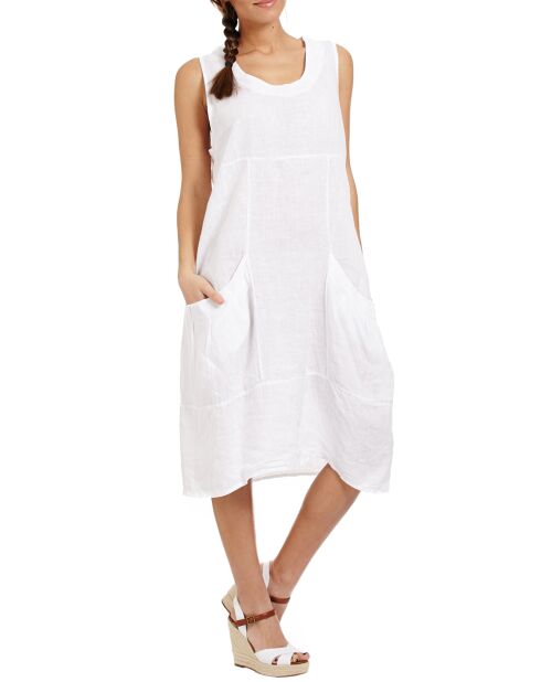 Robe en Lin Claudine blanche