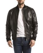 Veste en Cuir Atrato noire