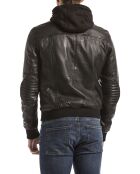 Veste en Cuir Brezon noire
