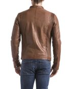 Veste en Cuir Corrib cognac