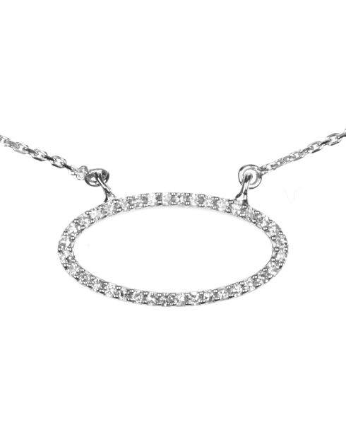 Collier Expression Diamants 0.1 ct or blanc