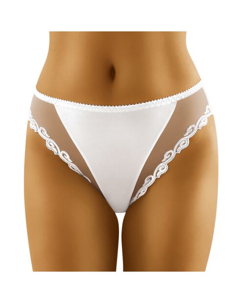 Culotte midi Poly blanche