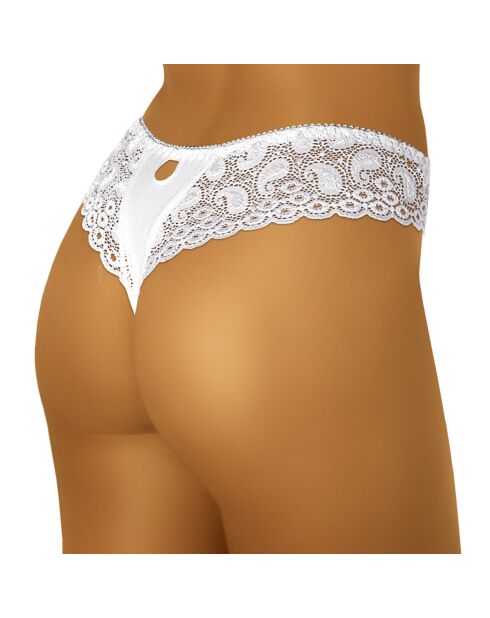 String Tanga blanc